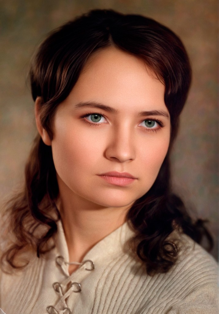 После: отреставрированный портрет