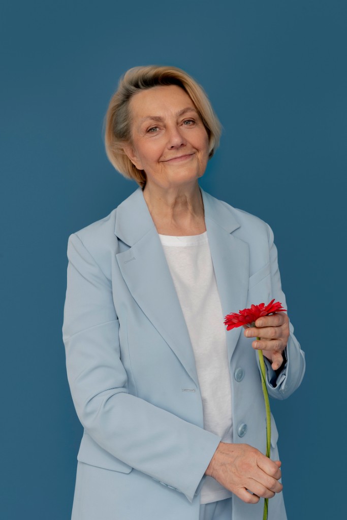 До ретуши: студийный портрет, естественная кожа. Ольга Грачёва